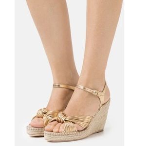 LOEFFLER RANDAL PRIYA Dune Wedge Espadrille Sandal size 10 like new